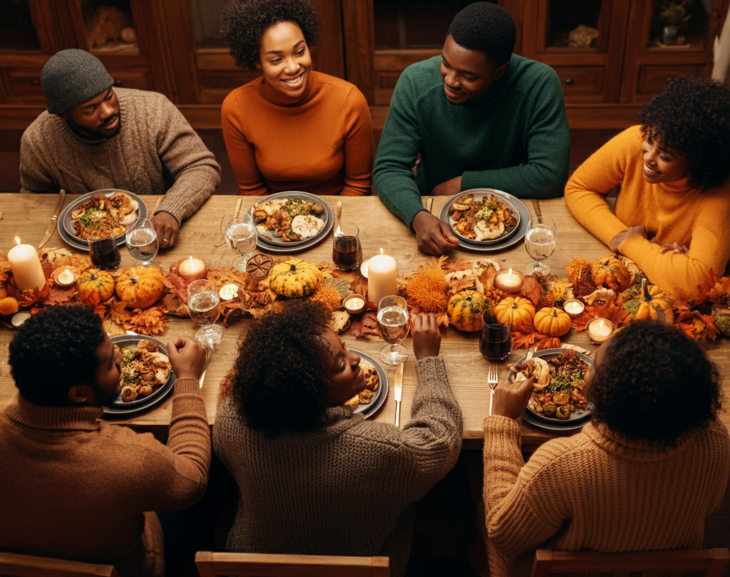 thanksgiving dinner with friends