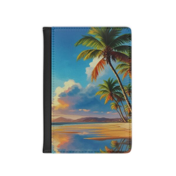 Tropical Palm Tree and Ocean Themed Passport Cover - Image 2